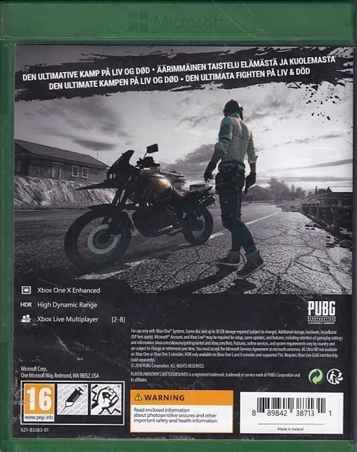 Playerunknowns Battlegrounds - Xbox One (A-Grade) (Genbrug)